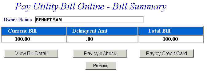 Pay using address example